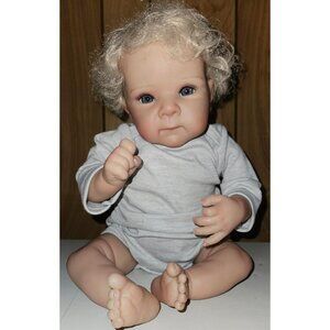 🆕18inch Soft Cloth Body Newborn Baby Poseable Limbs Reborn Baby with Clothes